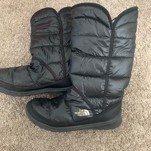 The north face black snow boots
